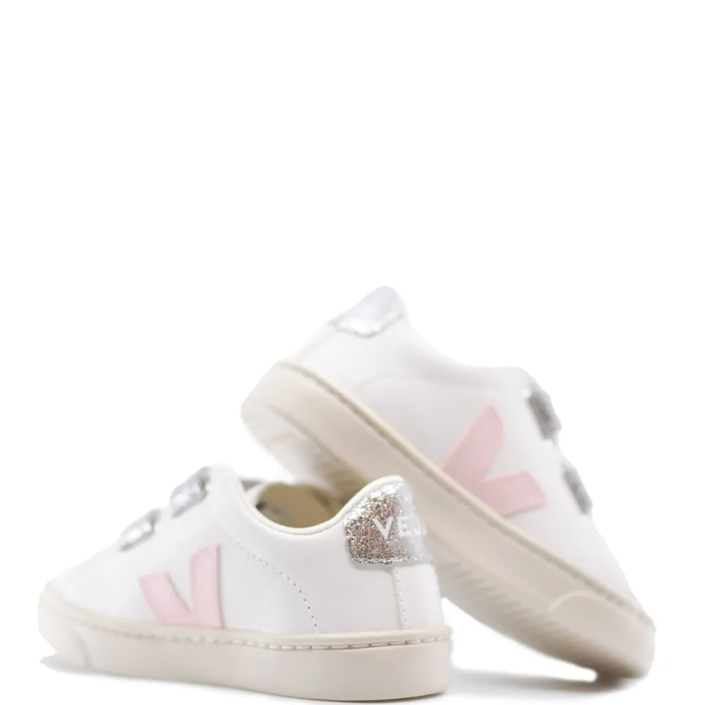 Veja White Petale Silver Velcro Sneaker Outlet