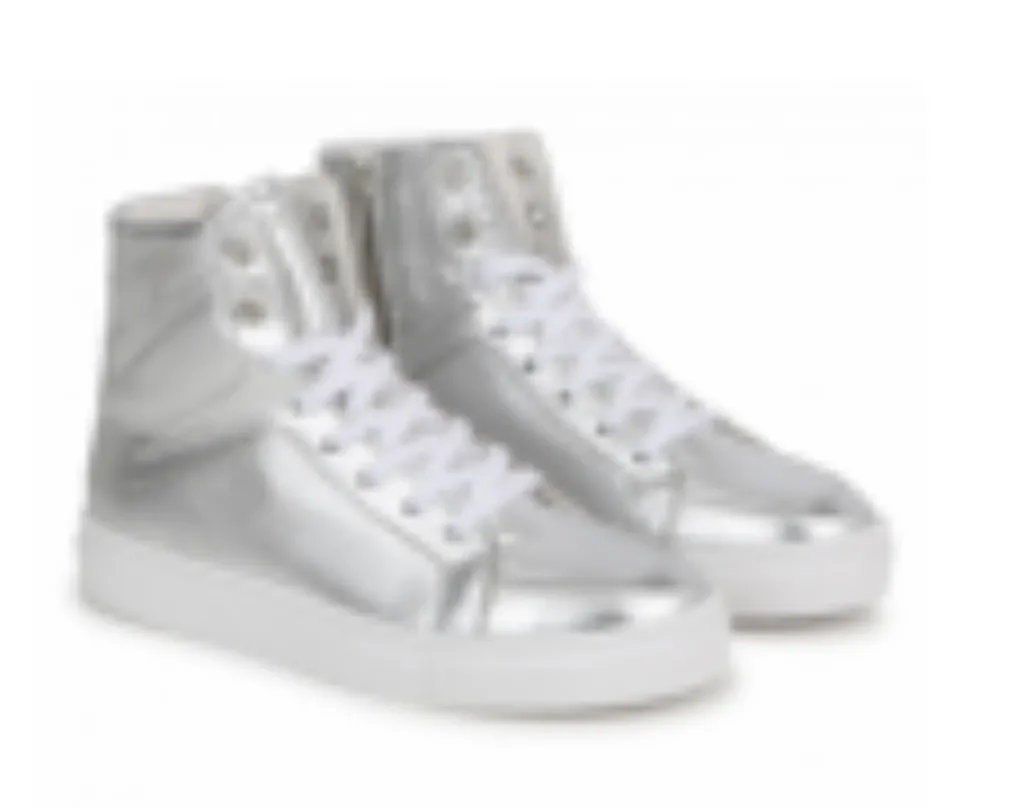 Zadig u0026 Voltaire Zadig & Voltaire Silver Hi Top Sneaker Best