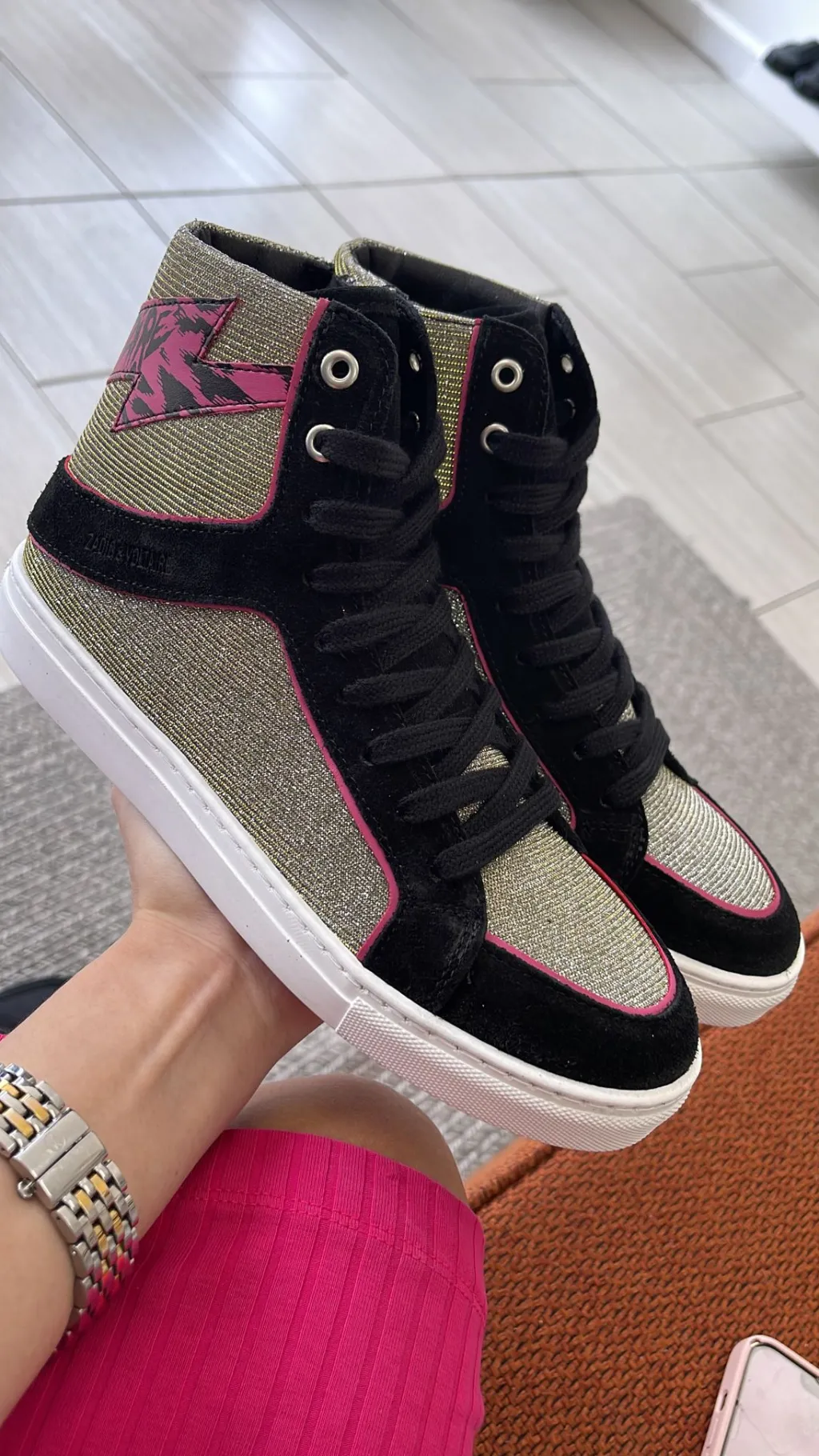 Zadig u0026 Voltaire Zadig and Voltaire High Flash High-top Sneakers Online