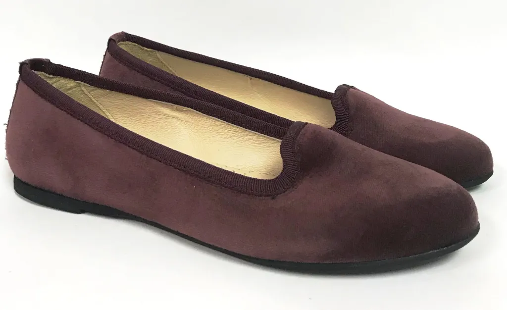 Zapeti Rose Velvet Smoking Slipper New
