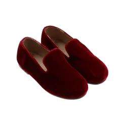 Zeebra Merlot Velvet Loafer Outlet