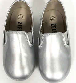 Zeebra Steel Grey Metallic Loafer- Hard Sole Outlet